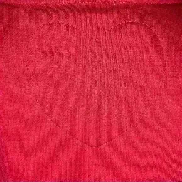 Womens Oversized Sweatshirt Dress Long Sleeve Size XS Maroon Burgundy - Picture 3 of 6